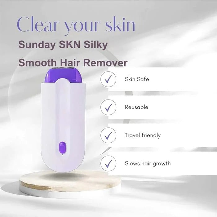 Rechargeable Instant Painless Body Hair Remover Trimmer Shaver for Men and Women