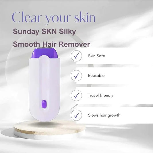 Rechargeable Instant Painless Body Hair Remover Trimmer Shaver for Men and Women